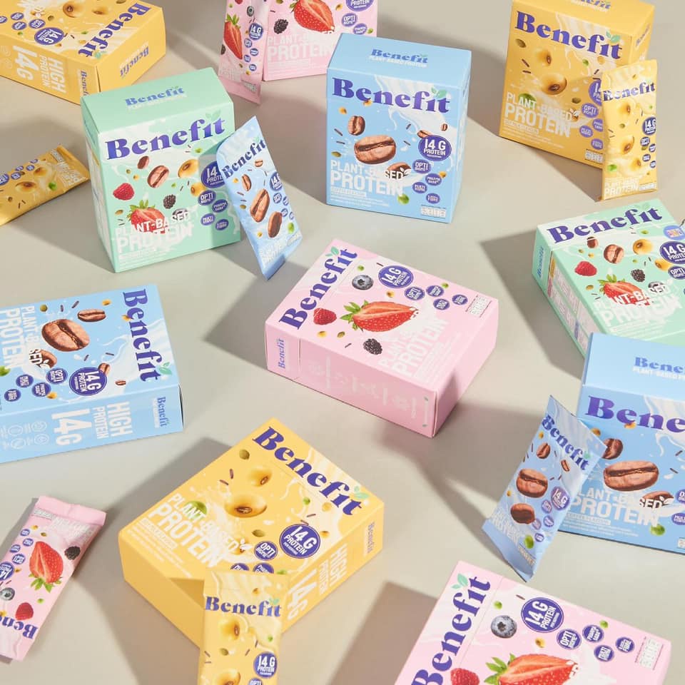 (1 กล่องแถม 1แก้ว) Benefit Protein เบเน่ฟิต โปรตีนจากพืช โปรตีนเบลล่า ควบคุมน้ำหนัก น้ำตาล 0% 💛 Plan
