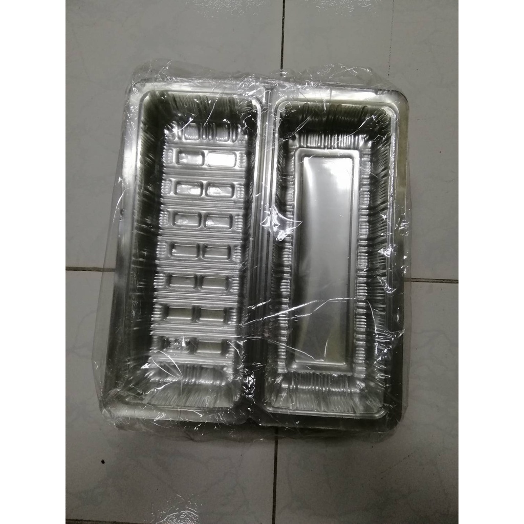 กล่องสลัดโรล E34 บรรจุ 100 ชิ้น ขนาด 7.5×20×5.5 ซม. กล่องใส ไม่เป็นไอน้ำ  เหมาะใส่อาหารคลีน  สลัดโรล