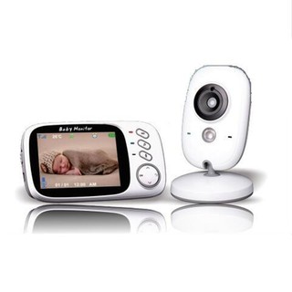 VB603 2.4GHz 3.2inch LCD Display Wireless Babies Video Monitor with Night Vision Temperature Monitoring - intl