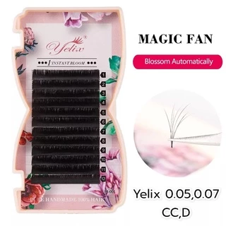 Yelix ขนตาออโต้ ขนตาจับช่อง่าย ต่อขนตา Easyfan Autofan