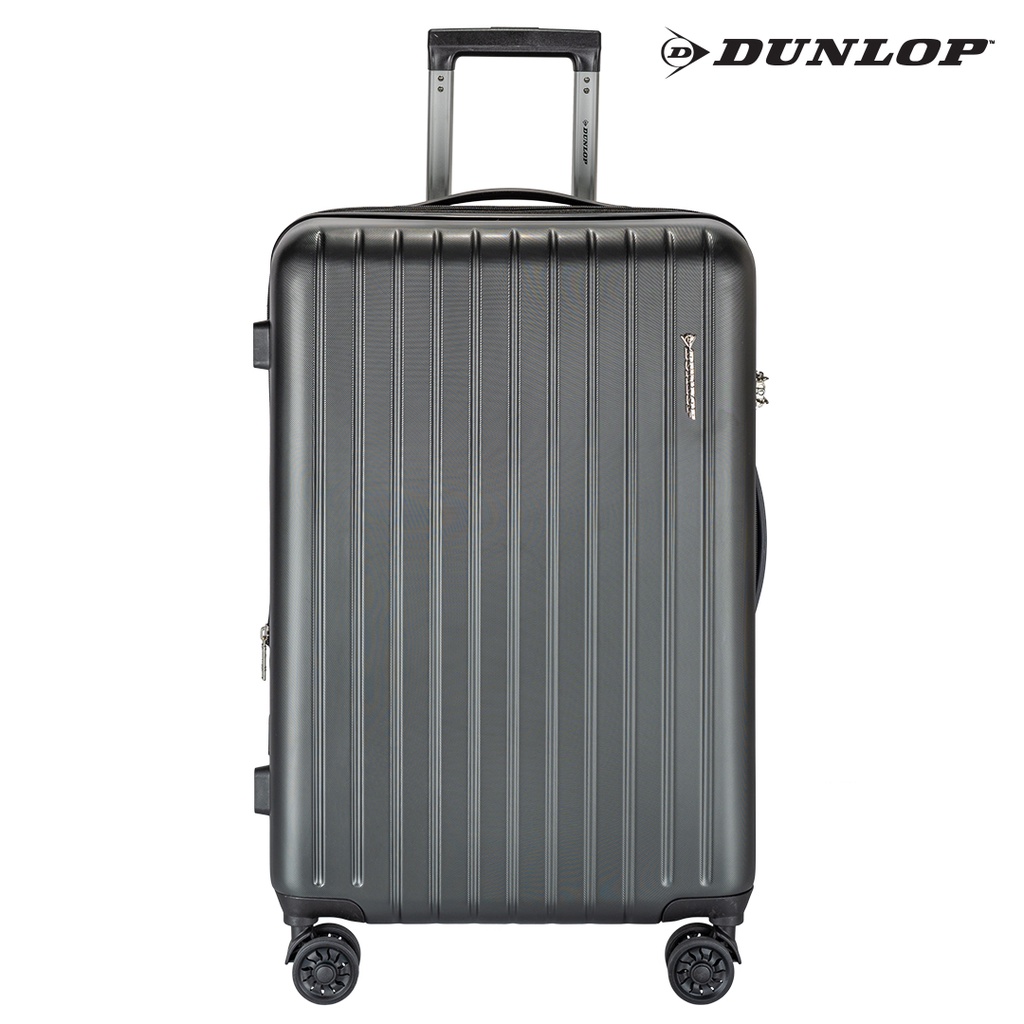 Dunlop Everett, กระเป๋าเดินทางขนาดกลาง 24"นิ้ว 100% ABS,ล้อคู่ 8ล้อ ระบบซิปคู่นิรภัยพร้อมซิปขยาย