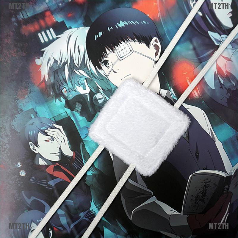 หน้ากากปิดตาคอสเพลย์ อนิเมะ tokyo ghoul kaneki ken สีขาว