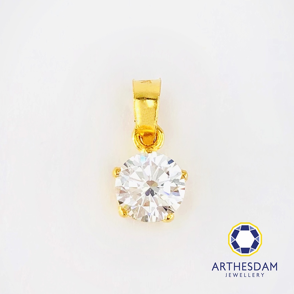 Arthesdam Jewellery 916 Gold Starry Solitaire Pendant [จี้]