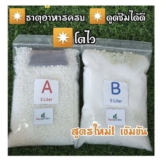 ปุ๋ยน้ำ AB สุตรเข้มข้น 250ml ผสมสำเร็จพร้อมใช้ สูตรเข้มข้น ปลูกผักไฮโดรโปนิกส์ ผสมใหม่ ใช้ดีราคามิตรภาพ