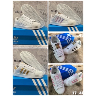 รองเท้า adidas super star สวยๆมาแล้วครับ รองเท้าผ้าใบ