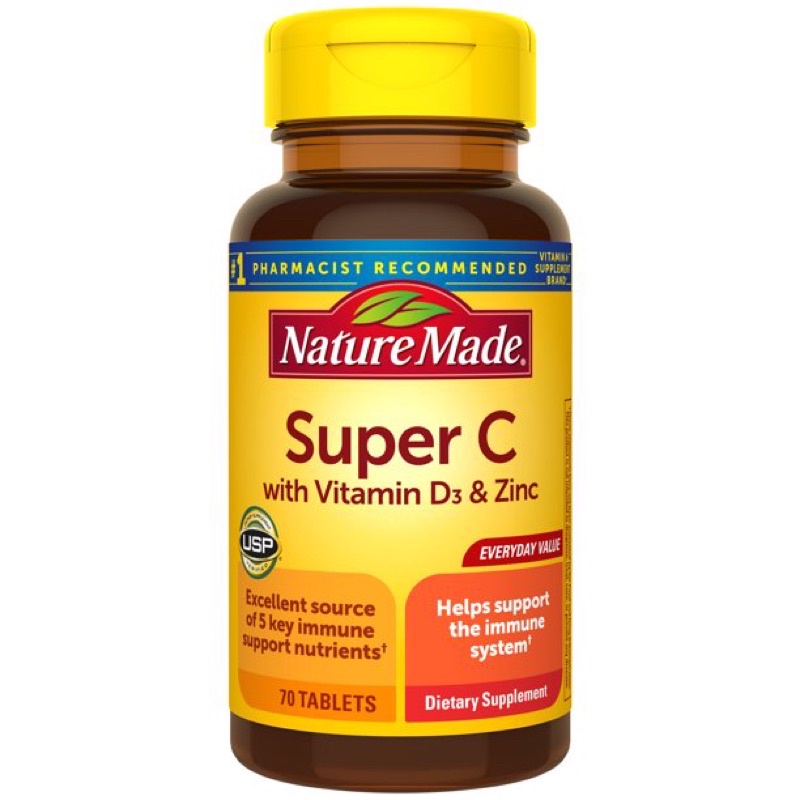 Nature Made Super C Immune Complex with Zinc 70 Tablet