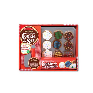 Melissa &amp; Doug Wooden Play Food – Slice &amp; Bake Cookie Set