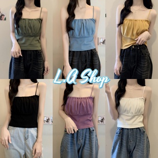 L.A Shop พร้อมส่ง เสื้อสายเดี่ยวไหมพรม น่ารักสไตล์​เกาหลี 3588