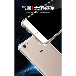 สําหรับ Vivo V5 Plus 1611 คริสตัล 4 มุม กันกระแทก ยาง บาง เคสโทรศัพท์ ฝาหลัง ใส เสริมกันกระแทก