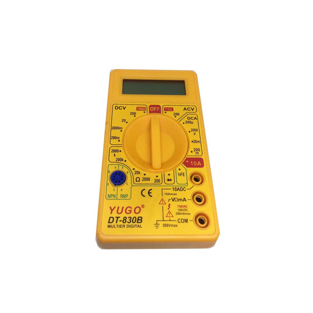 YUGOเครื่องวัดมัลติมิเตอร์ Digital Multimeter DT830B Shopee Thailand