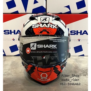 หมวกกันน็อคShark Race-R Pro GP Zarco Signature  แถมฟรี!ชิวดำ!! กระเป๋าใส่หมวกและถุงใส่หมวก แบบ Limited✅พร้อมส่ง✅