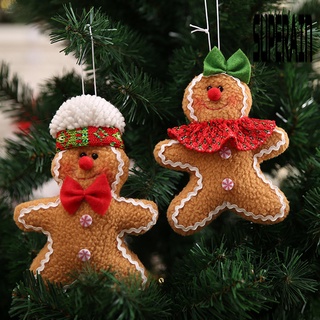 &lt;Christmas Decoration&gt; จี้ตุ๊กตาคริสต์มาส ประดับโบว์ ผ้าคลุมไหล่ แฮนด์เมด กันจางหาย ใช้ซ้ําได้ สําหรับตกแต่งต้นคริสต์มาส