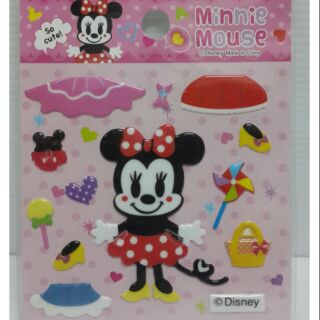 sticker แต่งตัว minnie mouse