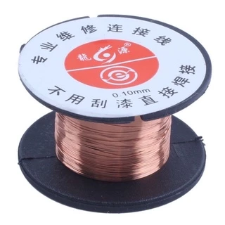 ลวดทองแดง ต่อลาย วงจร ลวดทองแดงอาบน้ำยาต่อลายวงจร​ ขนาดลวด 0.1mm Tongxian