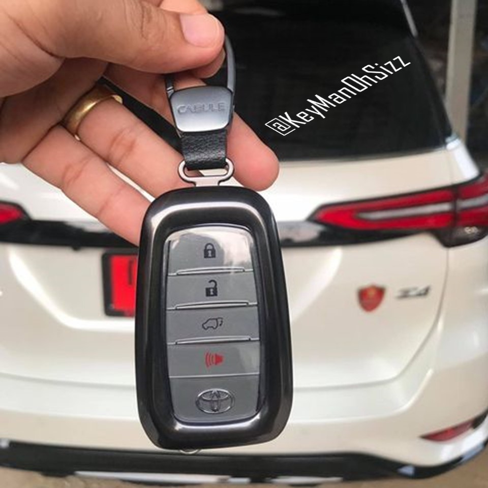 เคสโลหะอัลลอยรีโมทรถ Toyota Fortuner Legender 2024 แบบ 2 ชั้น รุ่นถอดกุญแจรีโมทเพื่อเข้าเกียร์ว่าง Double-Layer Metal