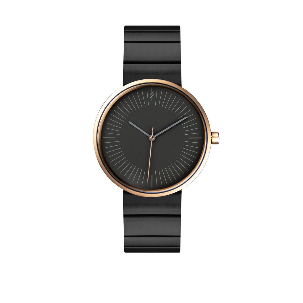 Simpl Watch นาฬิกาข้อมือสายเหล็ก  Amber Graphite ขนาด 33 & 39 mm