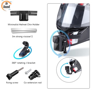 【IS】เมาท์ยึดกล้องติดหมวกกันน็อค หมุนได้ 360 องศา อุปกรณ์เสริม สําหรับกล้อง Gopro10 9 Dji