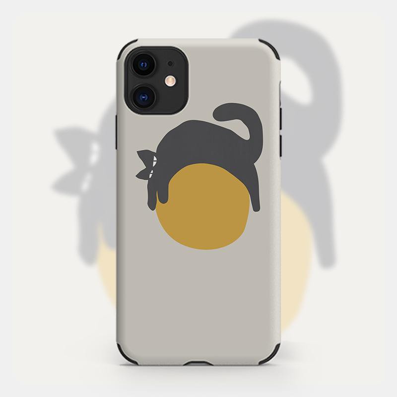 Matte Cat skin ลายขนปุย Cute Cat LV design Mobile Case Cover สําหรับ iPhone 12/ Pro max