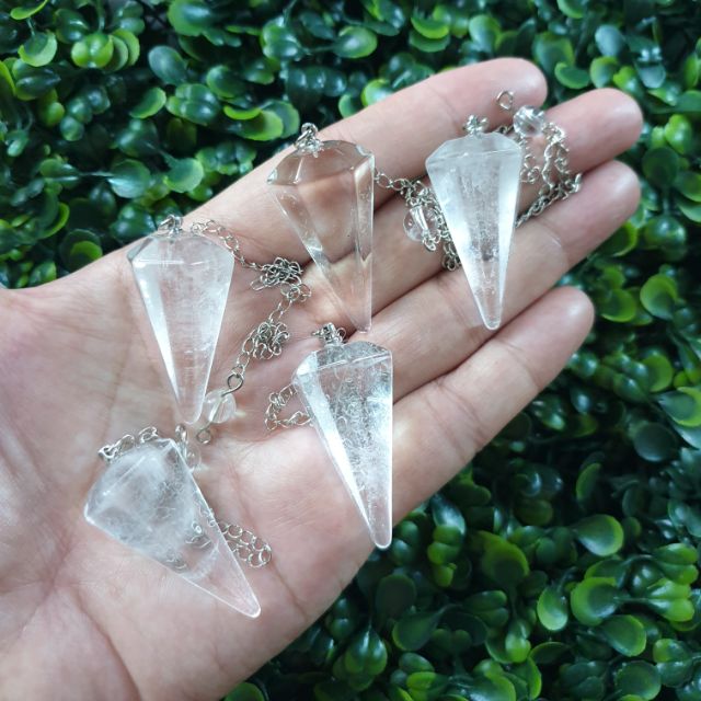 เพนดูลั่มคริสตัลควอตซ์ ลูกดิ่ง เขี้ยวหนุมาน Pendulum(Crystal Quart)