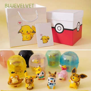 ฟิกเกอร์ Bluevelvet Elf Ball Slowpoke Psyduck ของเล่นสําหรับเด็ก