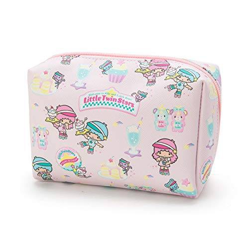 ซองซิบผ้าเคลือบเหลี่ยม M ลาย  Little Twin Stars gritter