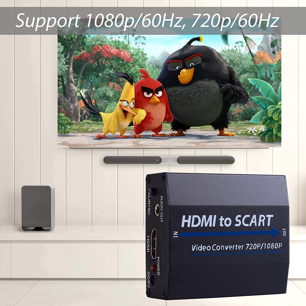 Olarike HDMI to SCART Scaler Video Converter