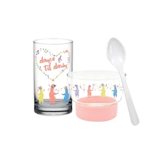 OCEAN แก้ว + ชาม Live Young Breakfast Set (Pack of 2)