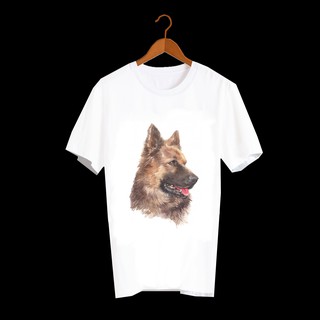 เสื้อลายหมา DGS006 german shepherd เสื้อยืด เสื้อยืดลายหมา เสื้อยืดสกรีนลายหมา