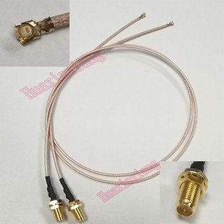 Rf Coaxial RP-SMA-K Female ( Pin male ) to IPEX IPE U.FL สายเคเบิ้ลต่อขยาย RG178 20 ซม. 30 ซม. 50 ซม.