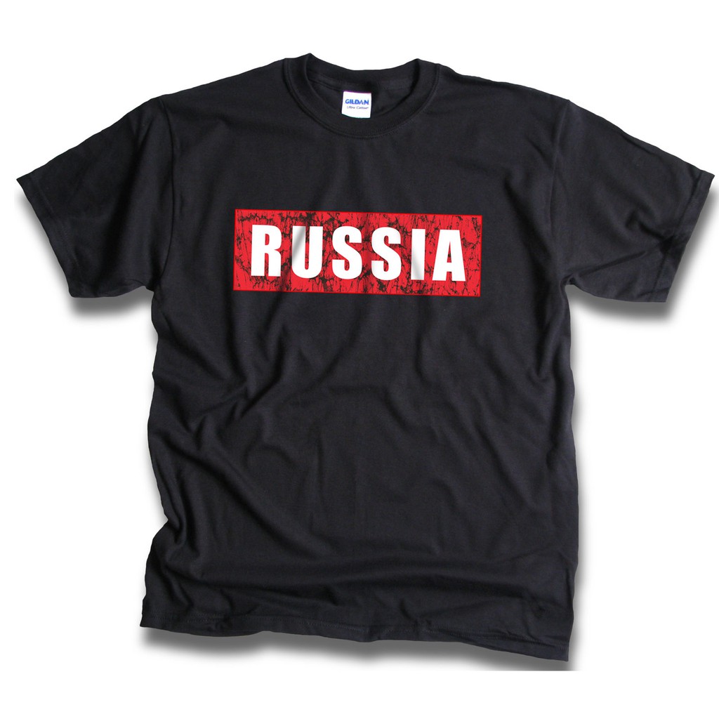 เสื้อยืดแบรนด์เนม putin soviet union russia สีดํา