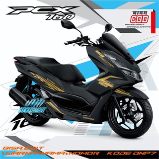 สติกเกอร์รูปลอก PCX 1604 วาล์วกราฟฟิค สีทอง สําหรับรถจักรยานยนต์