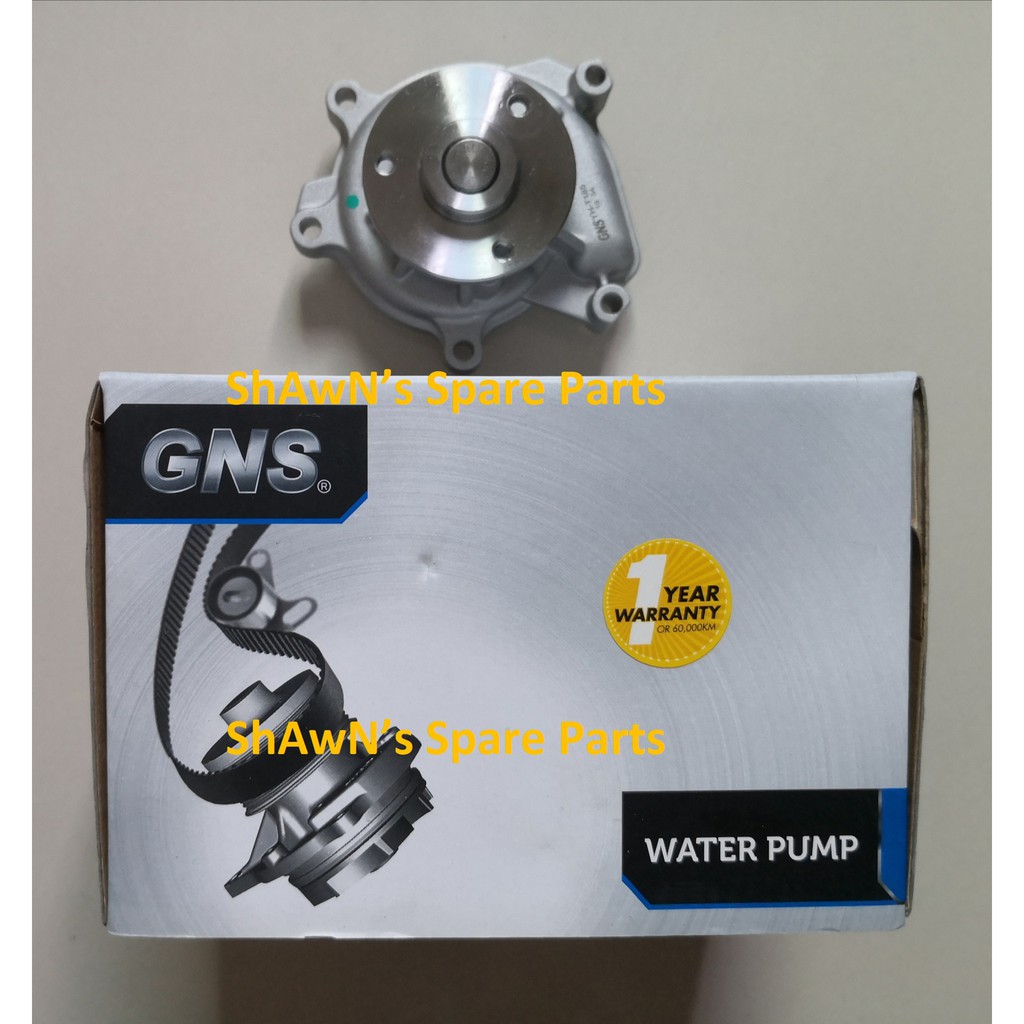 ปั๊มน้ํา GNS Perodua Myvi Old 1.3 / Lagi Best & ICON 1.3 1.5 / Alza / Toyota Avanza / Rush WP-T100-Y