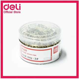 Deli Z20513 หมุด ปักกระทง หมุดปัก เข็ม เข็มหมุด ขนาด 100 กรัม 26mm