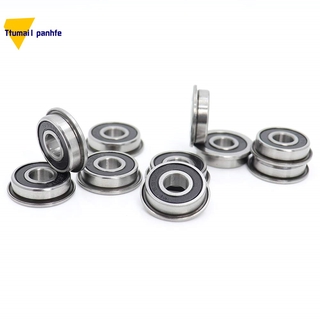 10Pcs F695-2RS Bearing 5X13X4mm Flanged Miniature Deep Groove Ball Bearings F695RS for VORON Mobius 2/3 3D Printer