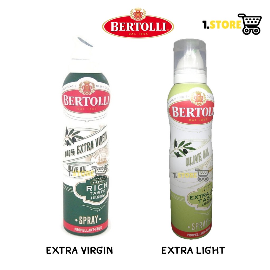 7.7 ลด50�rtolli Olive Oil Spray เบอร์ทอลลี่ น้ำมันมะกอกสเปรย์ 145ml. Extra light(ผัดทอด) ส่งฟรีทั้งร้าน เฉพาะเดือนนี้