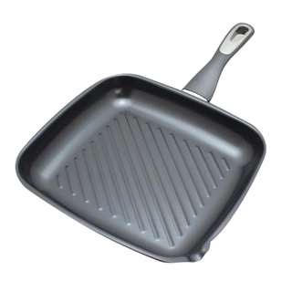 SANE กระทะย่าง 26x28x4.2 ซม. PAN-GRILLDER สีดำ