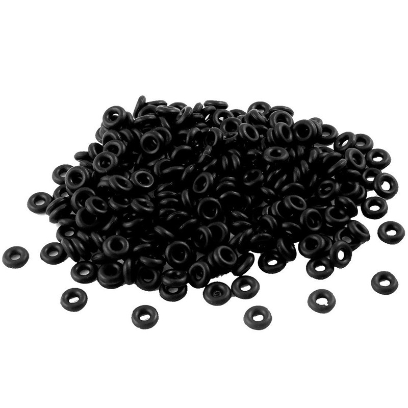 500 pcs, 6 x 2 x 2 mm Mechanical Rubber O Ring Oil Seal Seals