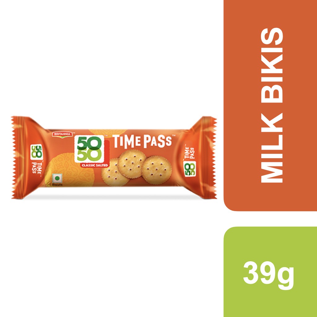 Britannia Time Pass Classic Salted Crackers 39g ++ บริทาเนีย ไทม์แพสบิสกิต 39 กรัม