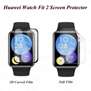 Huawei Watch Fit 2 ฟิล์มกันรอยหน้าจอ 3D ฟิล์มป้องกันโค้ง สําหรับ HUAWEI Watch Fit 2 ฟิล์มนิ่ม