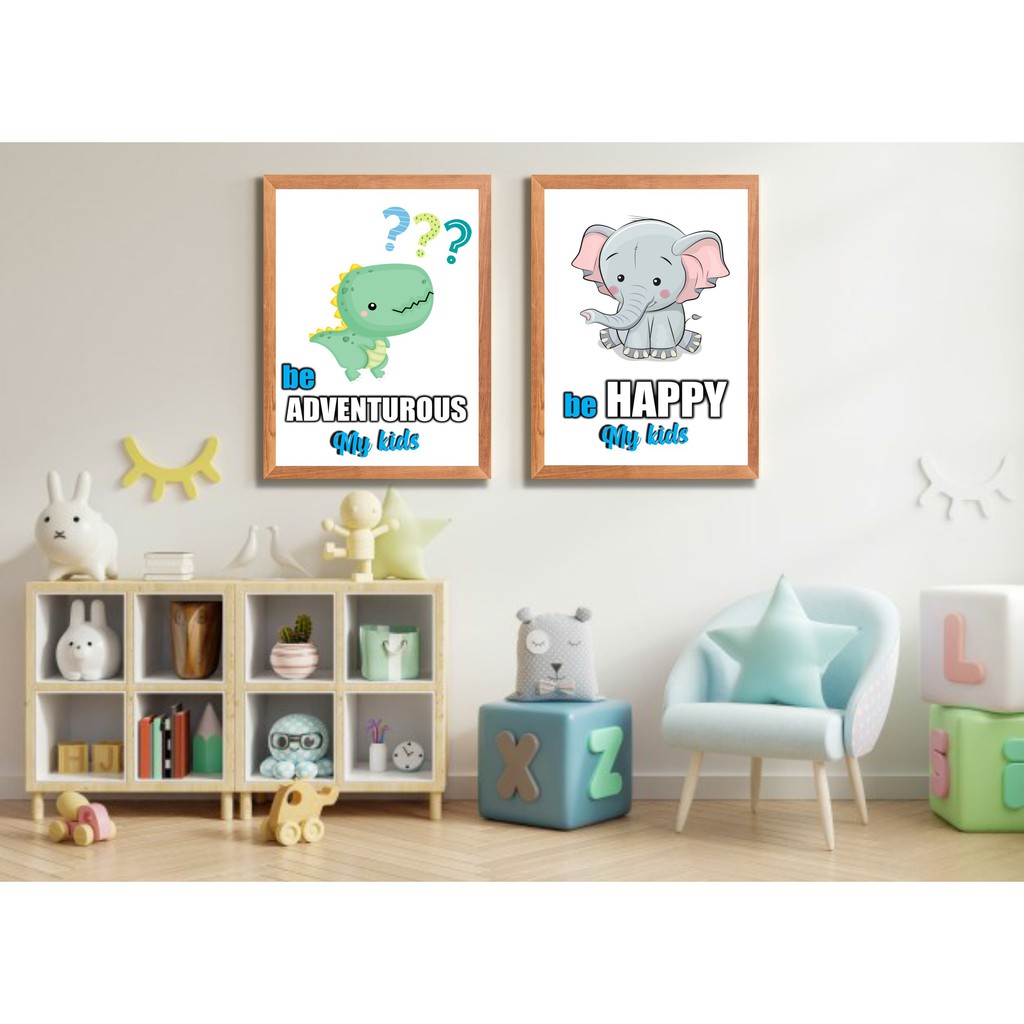 KIDS BEDROOM/KINDERGARTEN DECORATION WALL FRAME TARPAULIN