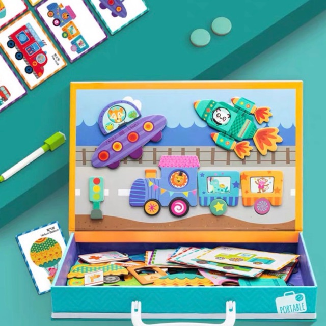 Wisdom Cool Fort Play Box กระดานแม่เหล็กแสนสนุก ของเล่นเสริม