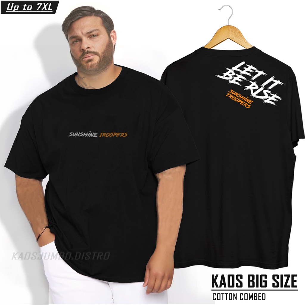Kaos Men Jumbo xl xxl xxxl ขนาดใหญ่ 4xl 5xl 6xl t เสื้อผู้ใหญ่ Motif ด้านหน้าด้านหลังผ้าฝ้าย Combed
