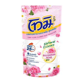 Tomi น้ำยาถูพื้นสูตรลดฝุ่นกลิ่นบัลแกเรียน โรส Pink Color 750ml น้ำยาเช็ดกระจก Tomi Dust Cleaner Bulgarian Rose Pink Colo