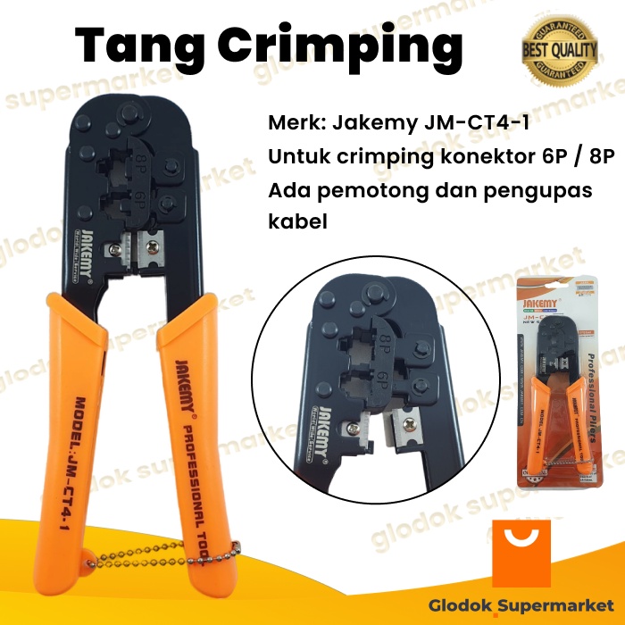 Jakemy 8p 6p Network LAN Tool Crimping Cable JM-CT4-1
