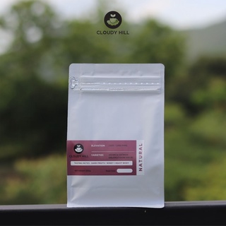 Cloudy Hill  Specialty Coffee : เมล็ดกาแฟคั่วพิเศษ Natural Process Doi Mek ขนาด 250 กรัม