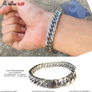 สร้อยข้อมือ เงินด้าน10มิล งานแท้