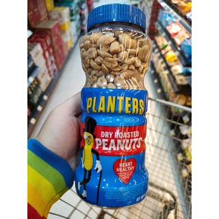 PLANTERS Roasted Peanuts 453 G ถั่วลิสงอบ โรสเต็ด พีนัทส์ หลายรสชาติ 453 กรัม (ไม่ใส่เกลือ)(อบปรุงรส)(อบน้ำผึ้ง)