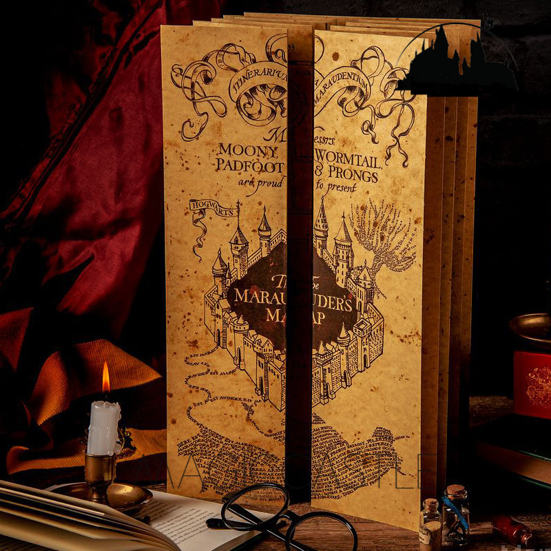 Harry Potter The Marauders Map of Hogwarts Collection Gift for HP Fans "I ally swear ที่ฉันได้ถึงไม่