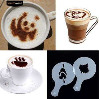 กาแฟสร้างสรรค์ Cappuccino Latte แม่แบบอาร์ตเท็กซ์ DIY Decoration Mold