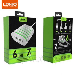 LDNIO 6 USB 7A ชาร์จอย่างรวดเร็ว